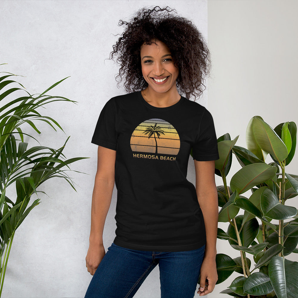 Vintage Hermosa Beach California Sunset Unisex T-Shirt