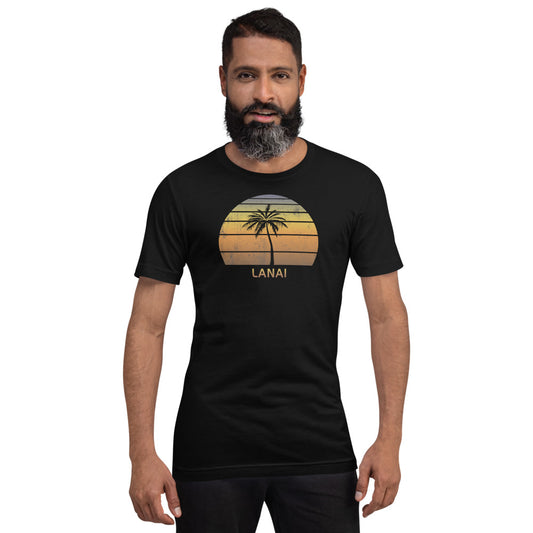 Vintage Lanai Hawaii Sunset Unisex T-Shirt