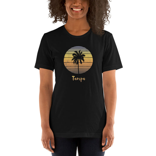 Vintage Tampa Florida Unisex T-Shirt Beach Vacation Souvenir Family Palm Tree