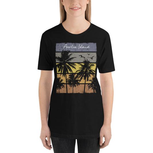 Retro Amelia Island Florida Beach Vacation Souvenir Unisex T-Shirt