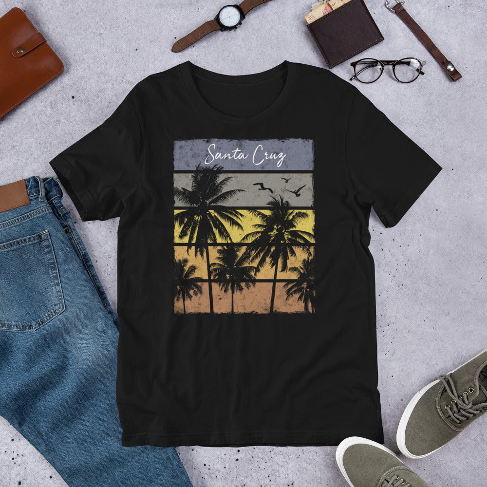 Retro Santa Cruz California Beach Vacation Souvenir Unisex T-Shirt