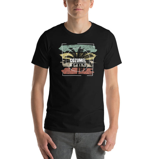 Cool Cozumel Mexico Beach Palm Tree Vacation Souvenir Unisex T-Shirt