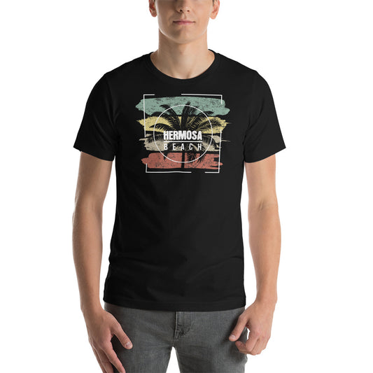 Cool Hermosa Beach California Palm Tree Vacation Souvenir Unisex T-Shirt