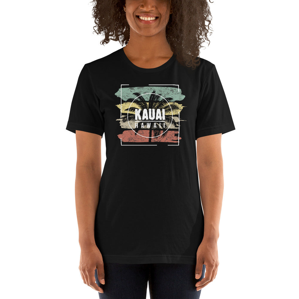 Cool Kauai Hawaii Beach Palm Tree Vacation Souvenir Unisex T-Shirt