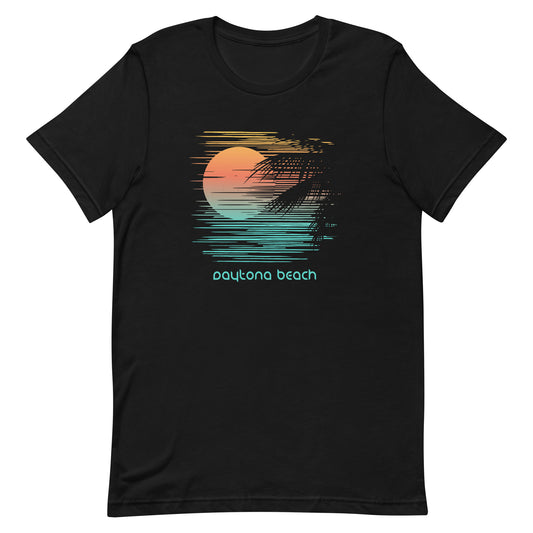 Artistic Daytona Beach Florida Palm Tree Vacation Souvenir Unisex T-Shirt