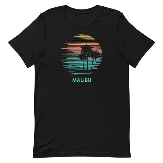 Malibu California Souvenir Vacation Artistic Unisex T-Shirt
