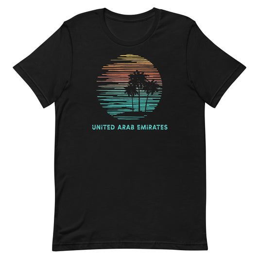 United Arab Emirates UAE Souvenir Vacation Artistic Unisex T-Shirt