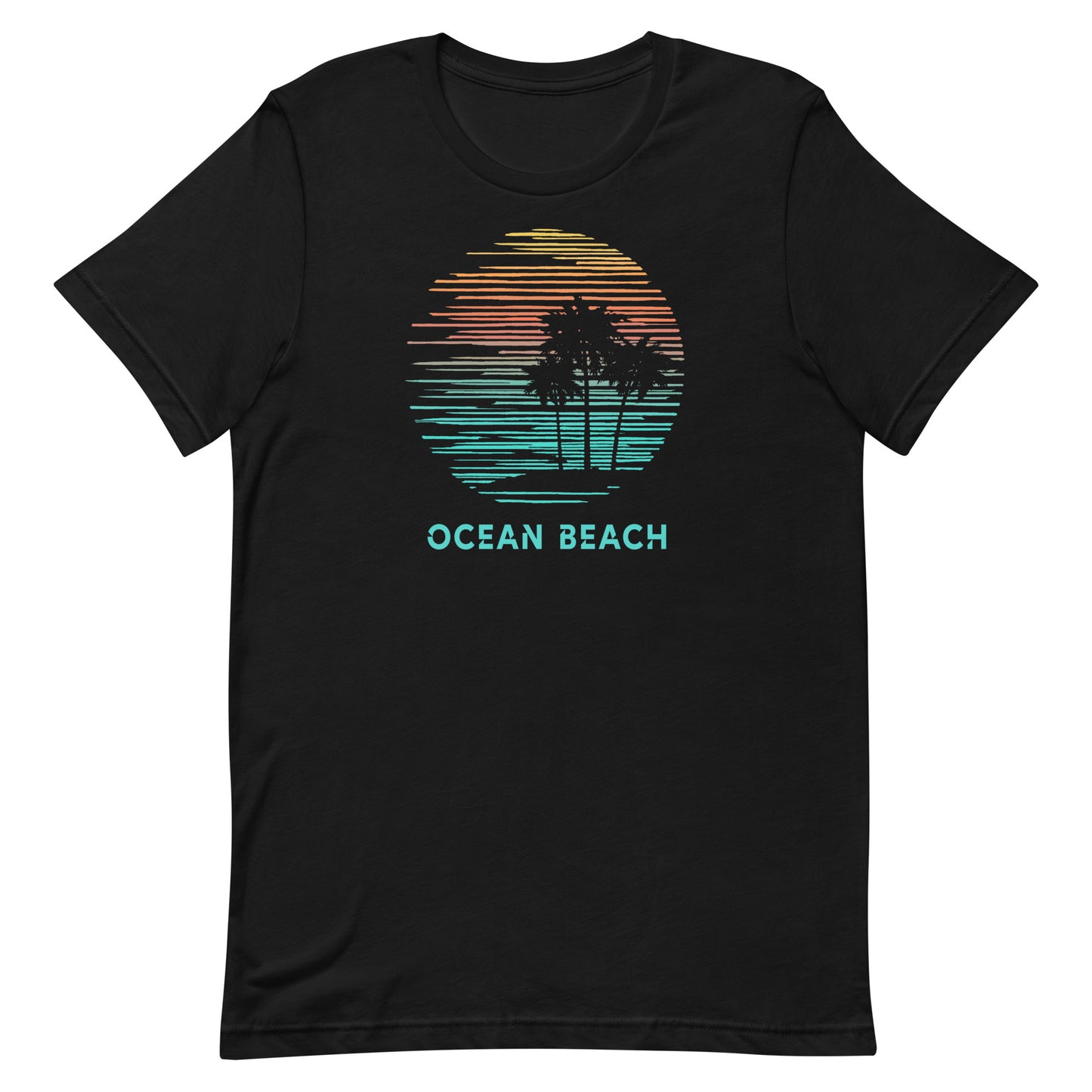 Ocean Beach California Souvenir Vacation Artistic Unisex T-Shirt