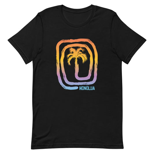 Cool Honolua Maui Hawaii Palm Tree Souvenir Vacation Unisex T-Shirt