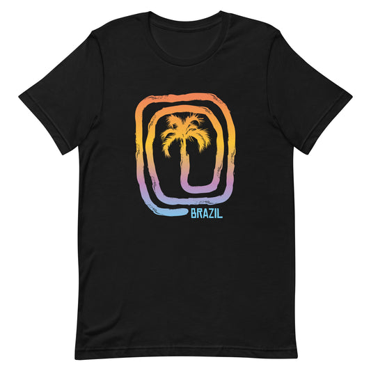 Cool Brazil Beach Palm Tree Vacation Souvenir Unisex T-Shirt