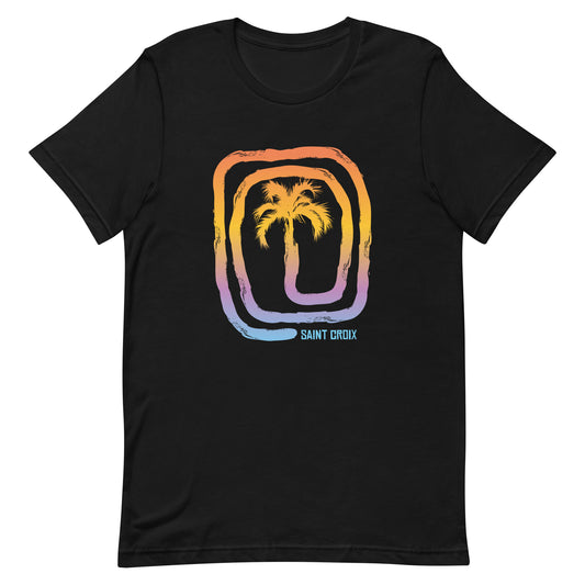 Cool Saint Croix Beach Palm Tree Vacation Souvenir Unisex T-Shirt