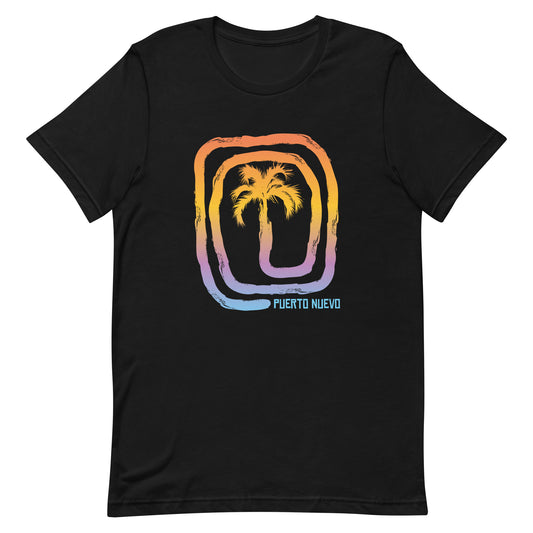 Cool Puerto Nuevo Mexico Palm Tree Souvenir Vacation Unisex T-Shirt