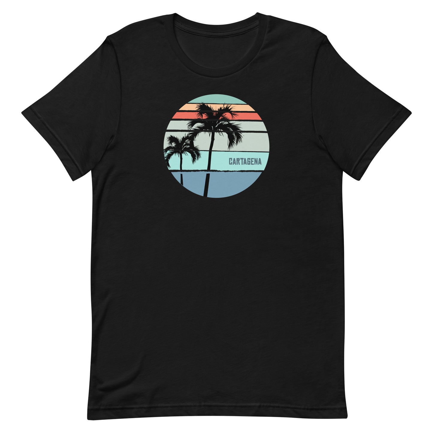 Cool Cartagena Colombia Palm Tree Vacation Souvenir Unisex T-Shirt