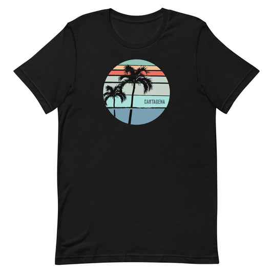 Cool Cartagena Colombia Palm Tree Vacation Souvenir Unisex T-Shirt