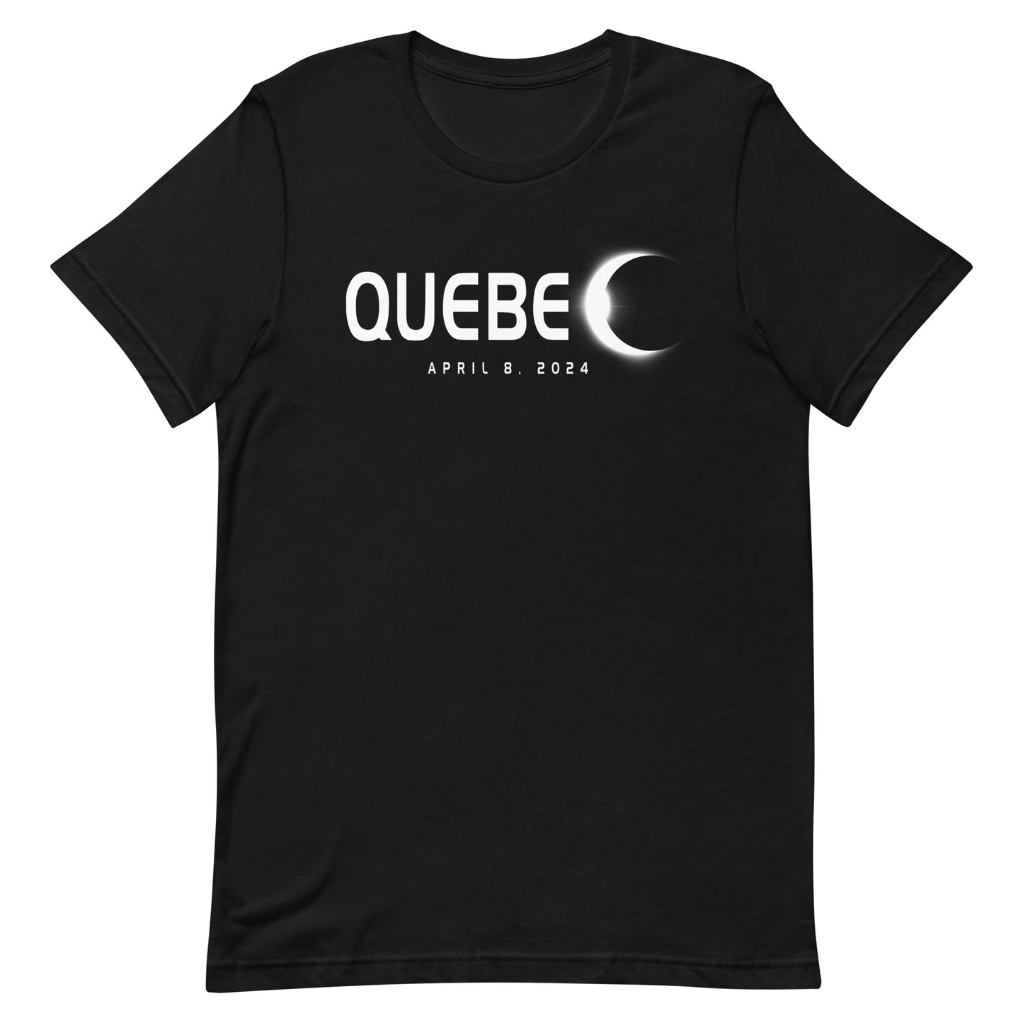 Quebec Canada Eclipse Souvenir April 8th 2024 Unisex T-Shirt