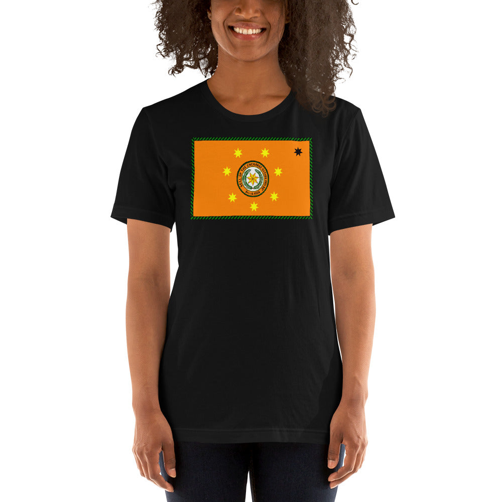 Cherokee Indian Native American Pride Ancestry Tribe Flag Unisex T-Shirt