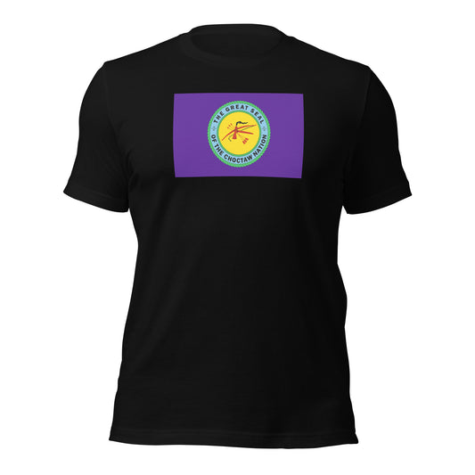 Choctaw Indian Native American Pride Ancestry Tribe Flag Unisex T-Shirt
