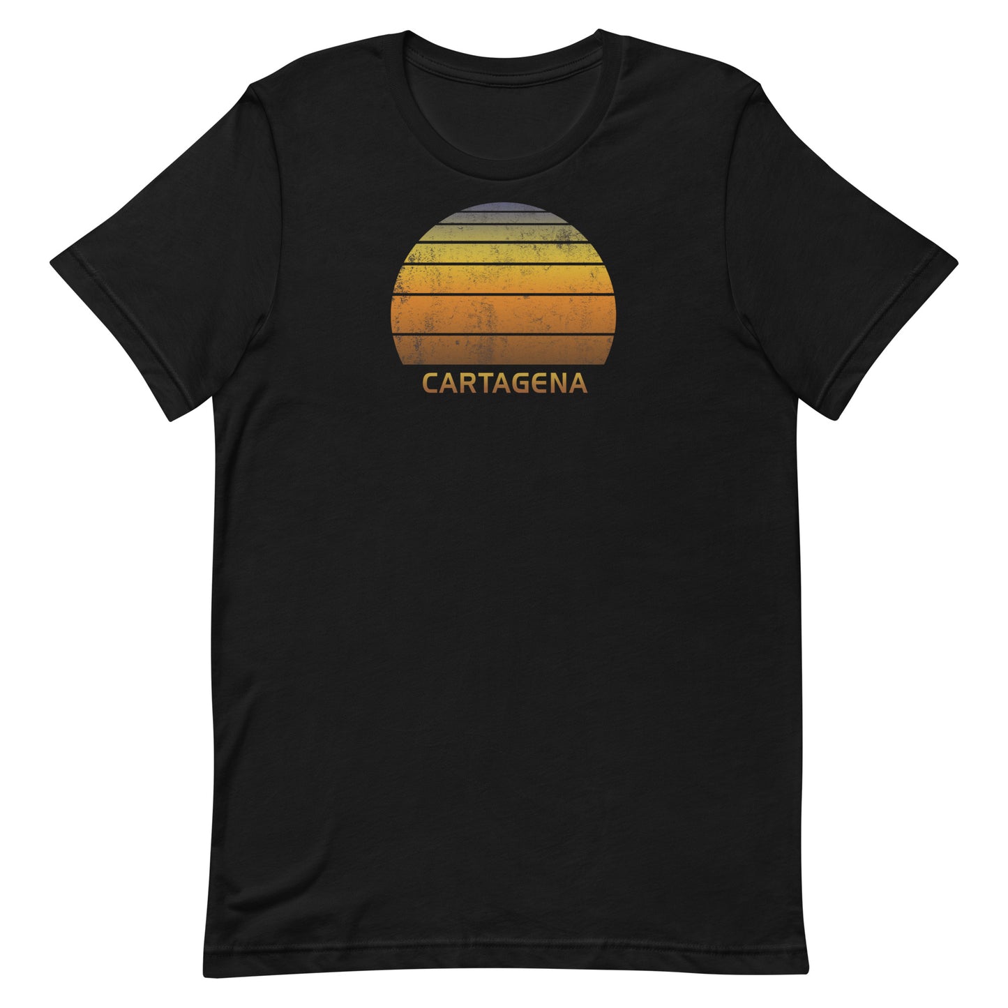 Retro Cartagena Colombia Vacation Souvenir Sunset Unisex T-Shirt