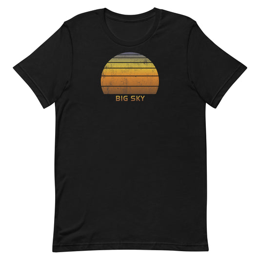 Retro Big Sky Montana Vacation Souvenir Unisex T-Shirt