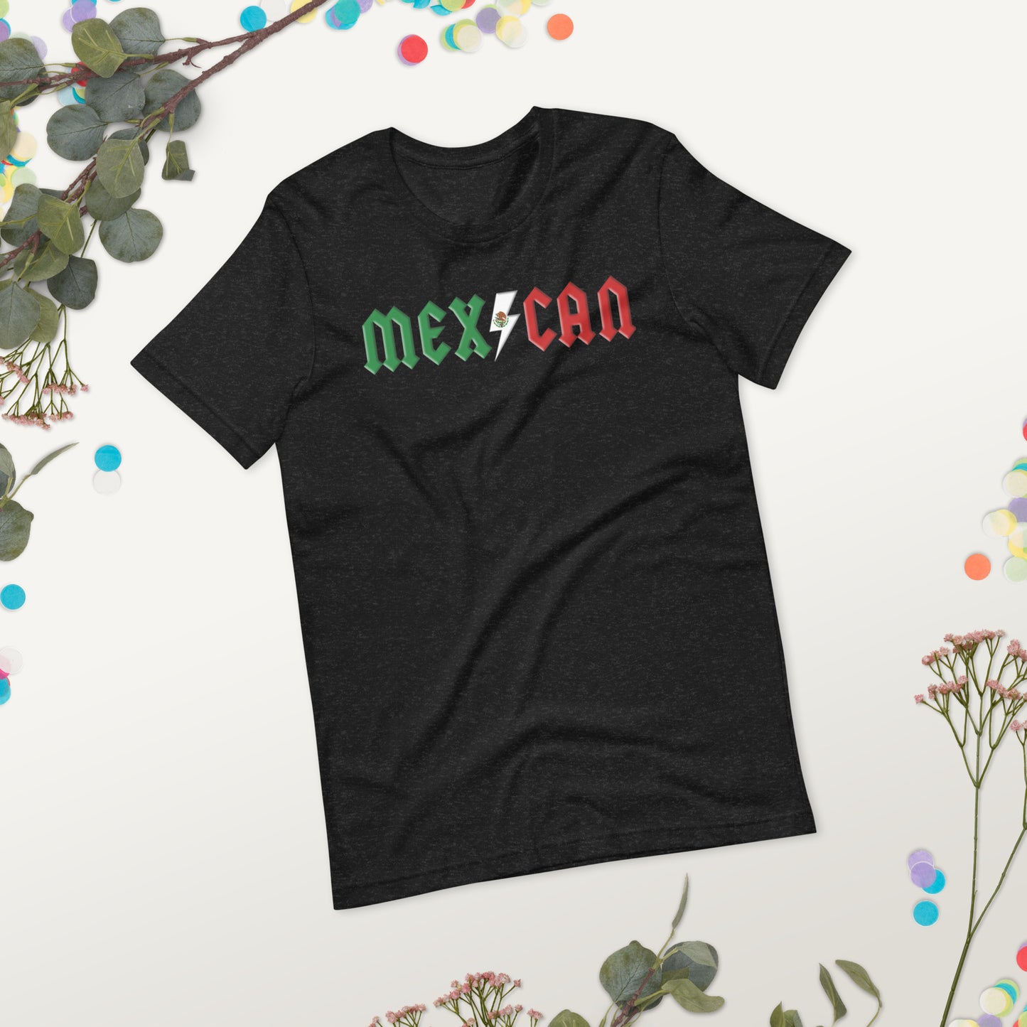 Mexican Native Cinco De Mayo Ancestry Flag Unisex T-Shirt