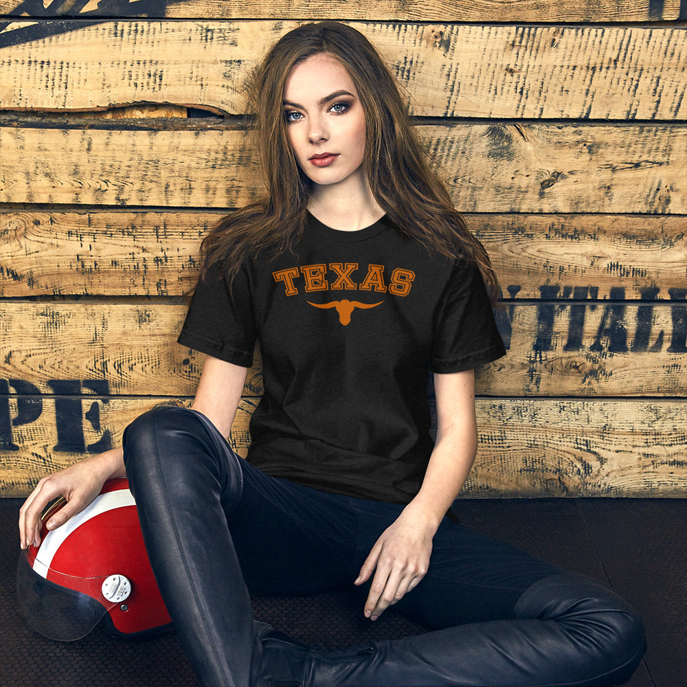 State Of Texas Fan Long Horn College Football Unisex T-Shirt