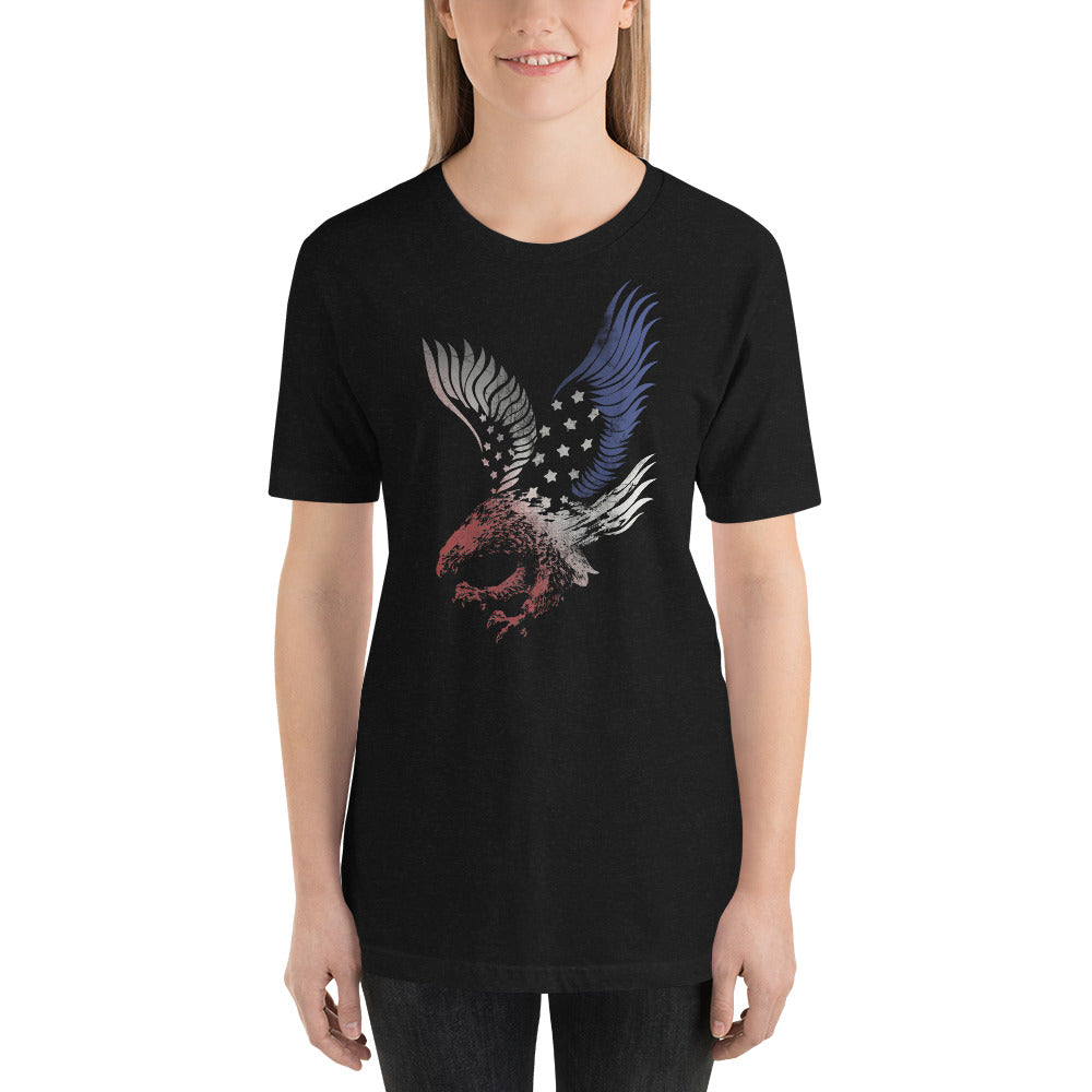 American Eagle USA Flag Patriotic 4th Of July Artistic Unisex T-Shirt