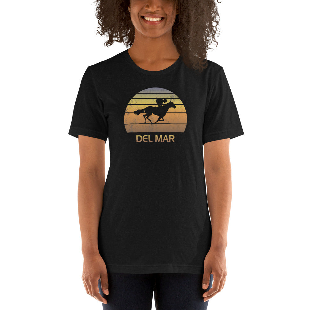 Retro Del Mar California Horse Racing Track Derby Fan Unisex T-Shirt