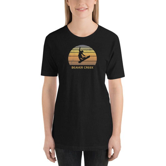 Retro Beaver Creek Colorado Snowboarding Fan Unisex T-Shirt