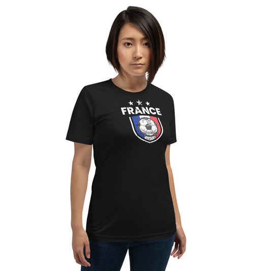 Retro France Soccer Team Football Fan Country French Flag Unisex T-Shirt