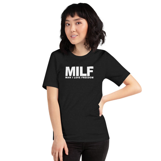 Funny MILF USA Freedom Joke Unisex T-Shirt
