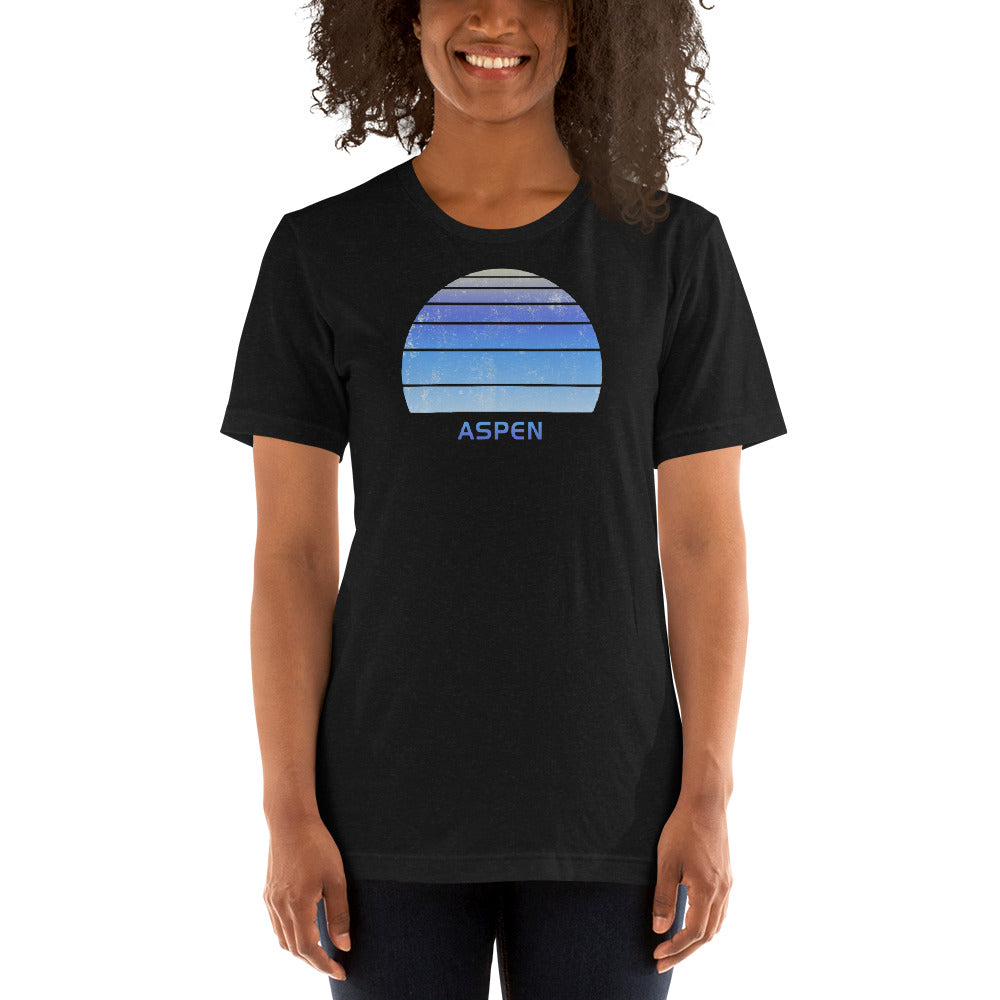 Retro Aspen Colorado Ski Skiing Fan Unisex T-Shirt