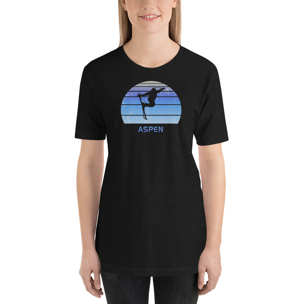 Retro Aspen Colorado Skiing Fan Unisex T-Shirt