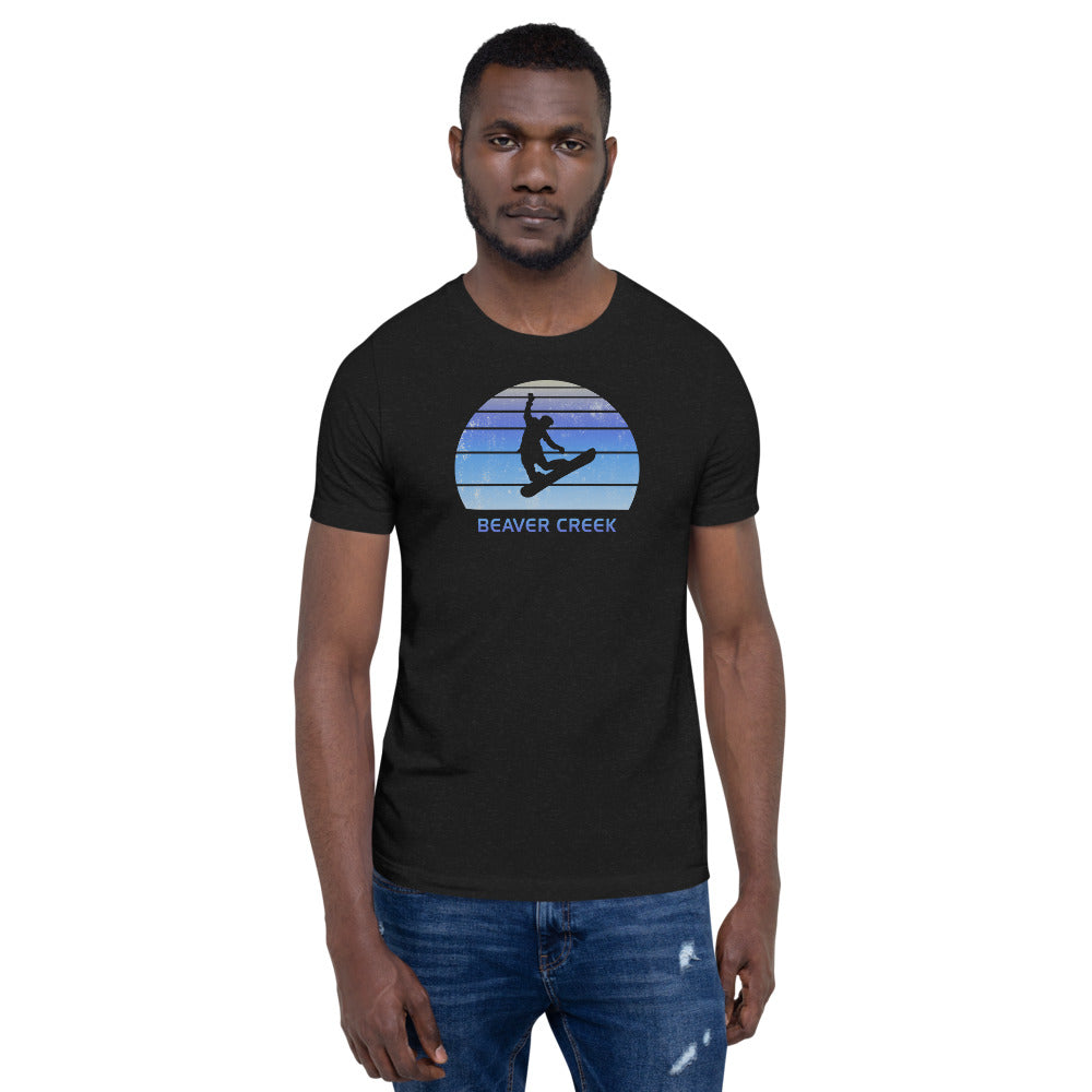 Retro Beaver Creek Colorado Snowboarding Fan Unisex T-Shirt