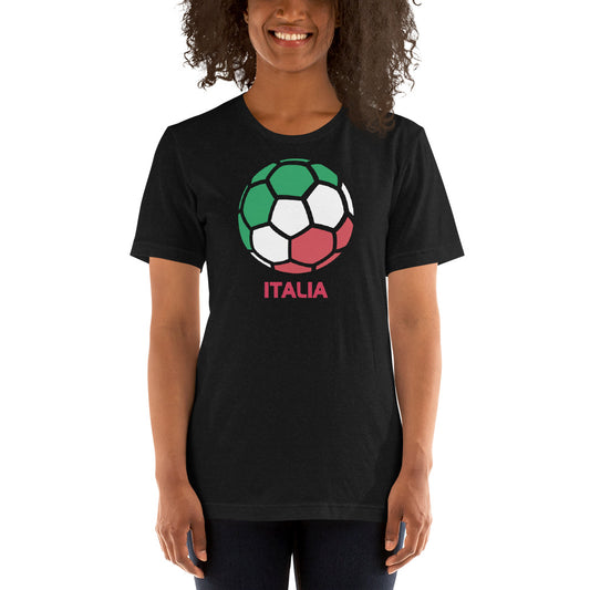 Italia National Soccer Team Football Country Flag Pride Unisex T-Shirt