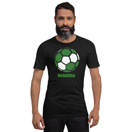 Nigeria National Soccer Team Football Country Flag Pride Unisex T-Shirt