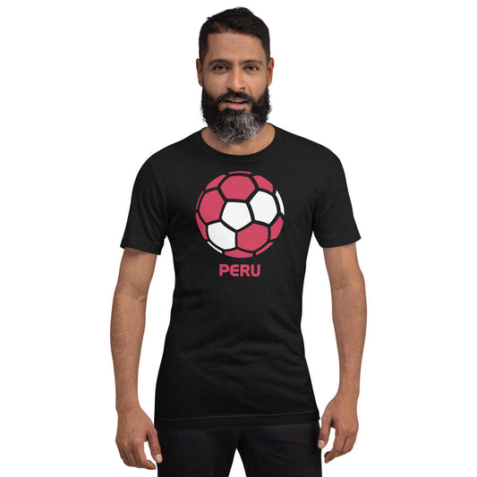 Peru National Soccer Team Football Country Flag Pride Unisex T-Shirt