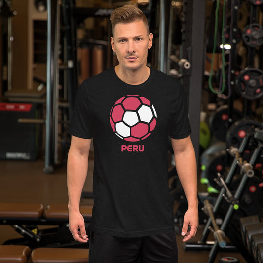Peru National Soccer Team Football Country Flag Pride Unisex T-Shirt