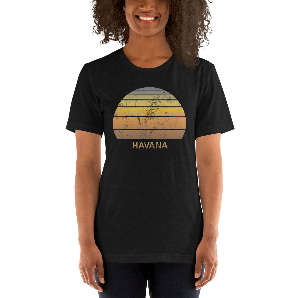 Retro Havana Cuba  Beach Vacation Souvenir Unisex T-Shirt