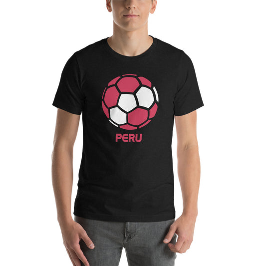 Peru National Soccer Team Football Country Flag Pride Unisex T-Shirt