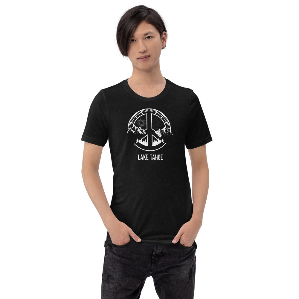 Lake Tahoe California Skiing Snowboarding Camping Fan Unisex T-Shirt