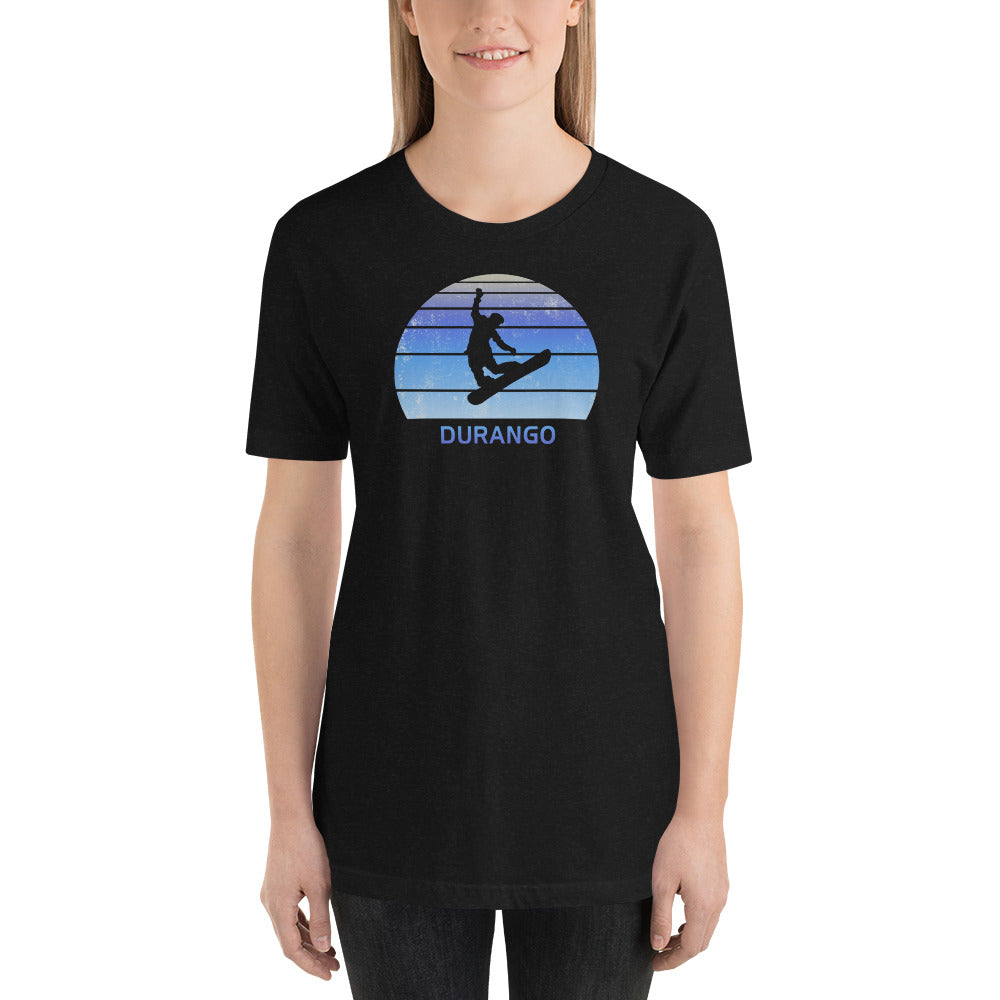 Retro Durango Colorado Snowboarding Fan Unisex T-Shirt