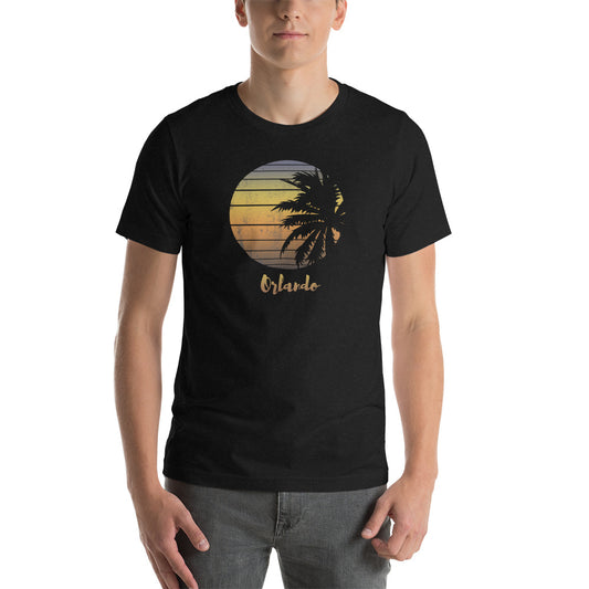 Retro Orlando Florida Palm Tree Vacation Souvenir Unisex T-Shirt