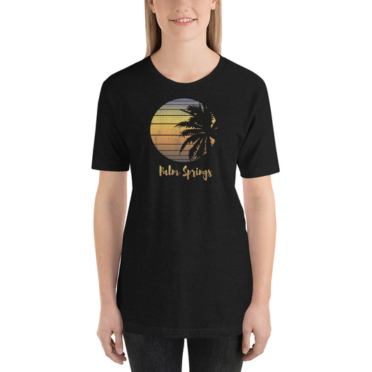 Retro Palm Springs California Desert Vacation Souvenir Palm Tree Unisex T-Shirt