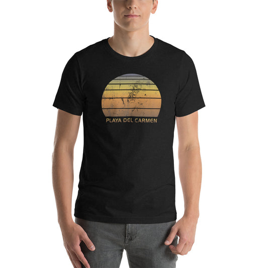 Retro Playa Del Carmen Mexico Mexican Beach Vacation Souvenir Unisex T-Shirt