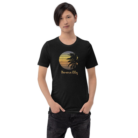 Retro Panama City Florida Beach Palm Tree Vacation Souvenir Unisex T-Shirt