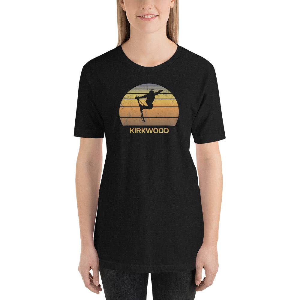 Cool Retro Kirkwood California Skiing Ski Fan Unisex T-Shirt