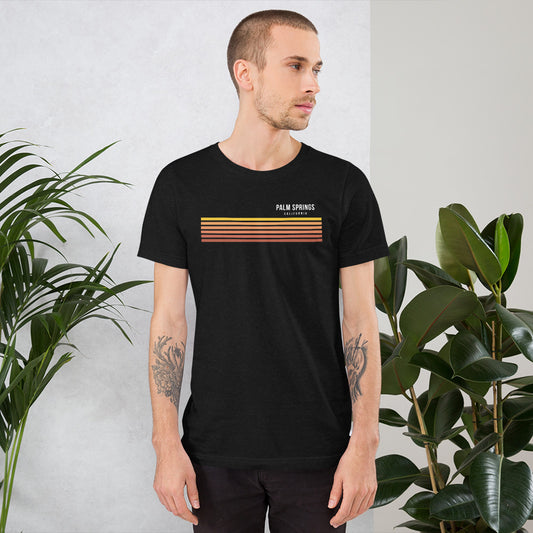 Retro Palm Springs California Vacation Stripes Unisex T-Shirt