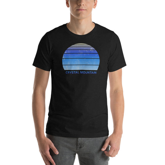 Retro Crystal Mountain Ski Skiing Fan Unisex T-Shirt