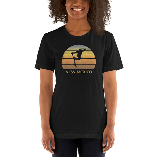 Cool Retro New Mexico Skiing Ski Fan Unisex T-Shirt