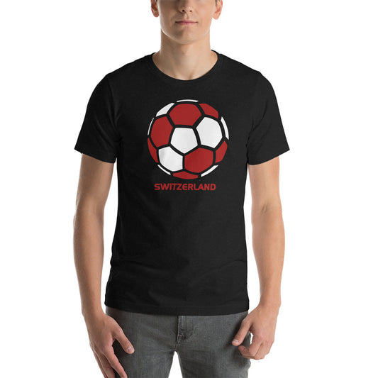 Switzerland National Soccer Team Football Country Flag Pride Unisex T-Shirt